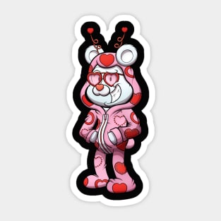 Cute Valentine’s Day Teddy Bear Sticker